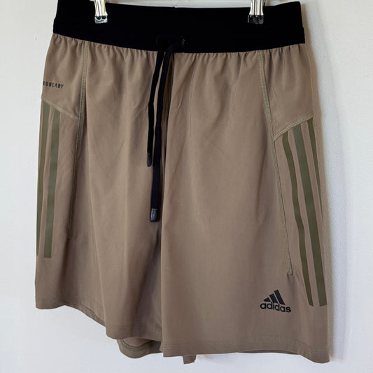 Adidas AEROREADY Primegreen Training Shorts Khaki Size S