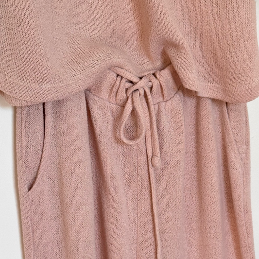 &me Knit Lounge set – Size XS – Blush Pink – Soft Stretch Knit – Drawstring Waist