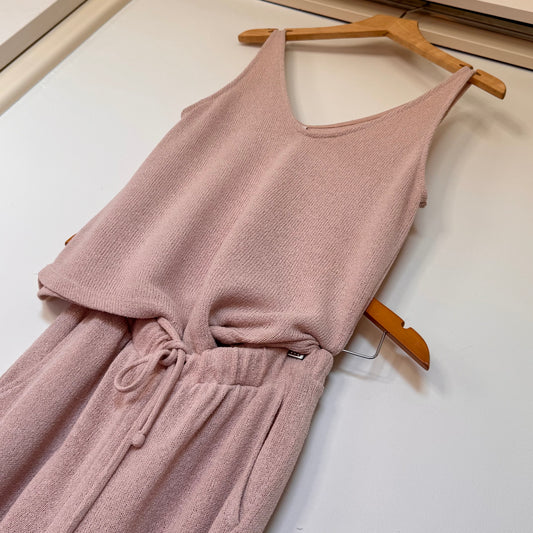 &me Knit Lounge set – Size XS – Blush Pink – Soft Stretch Knit – Drawstring Waist